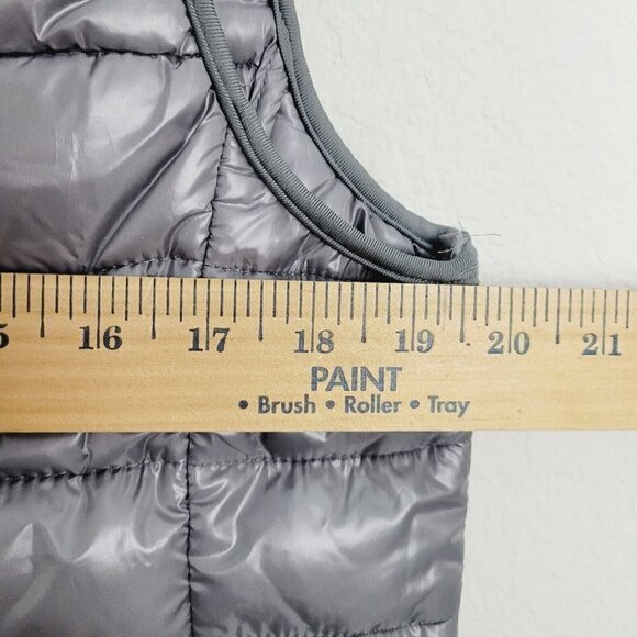Vintage Blue Ocean Collection Puffer Vest Lightweight Liquid Gray Y2K Large NEW - Picture 9 of 9